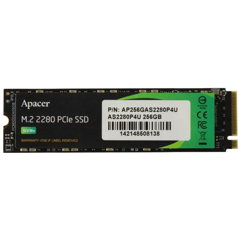 Unitate SSD Apacer AS2280P4U, 256GB, AP256GAS2280P4U-1
