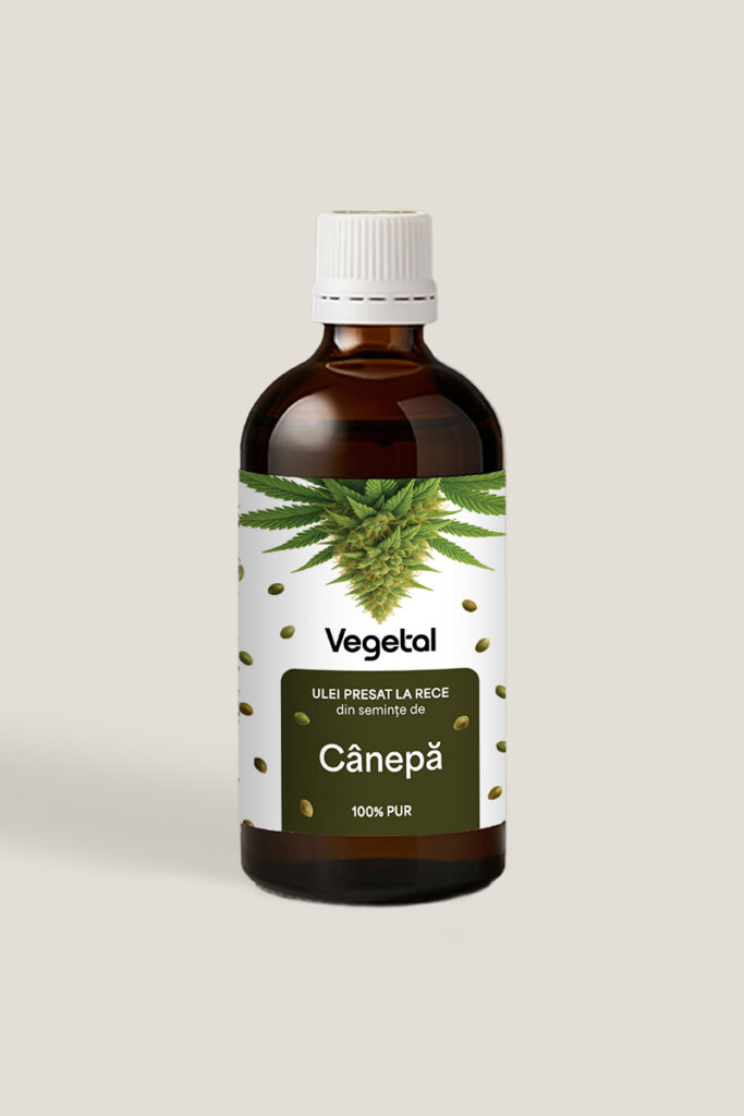 Ulei din Seminte de cânepă presat la rece c/s., 100ml