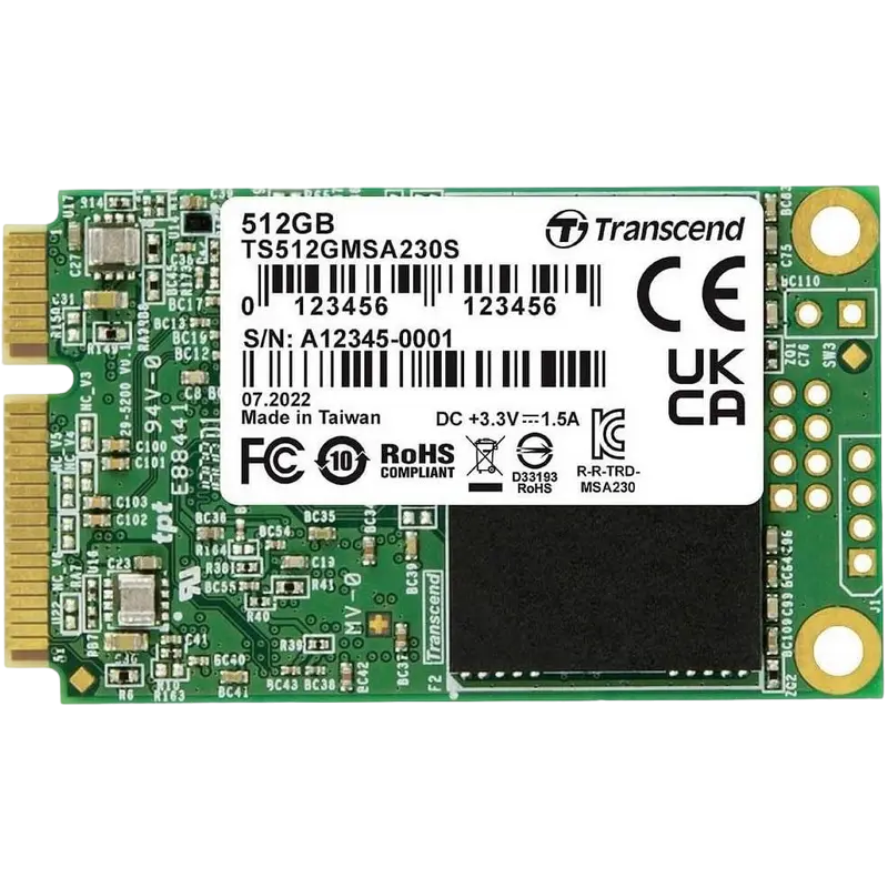 Unitate SSD Transcend SSD230S, 512GB, TS512GMSA230S