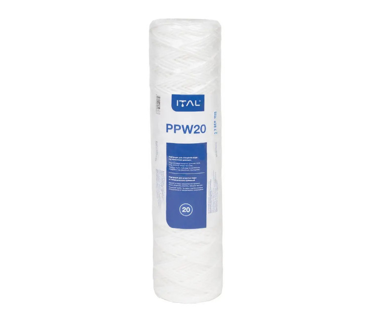 Cartuș din fir PP 10″ ITAL – 20 microni (PPW20IT)