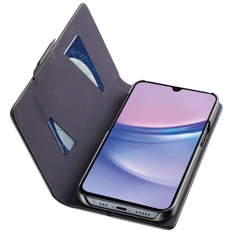 Husă tip carte Cellularline Book - Galaxy A16, Negru