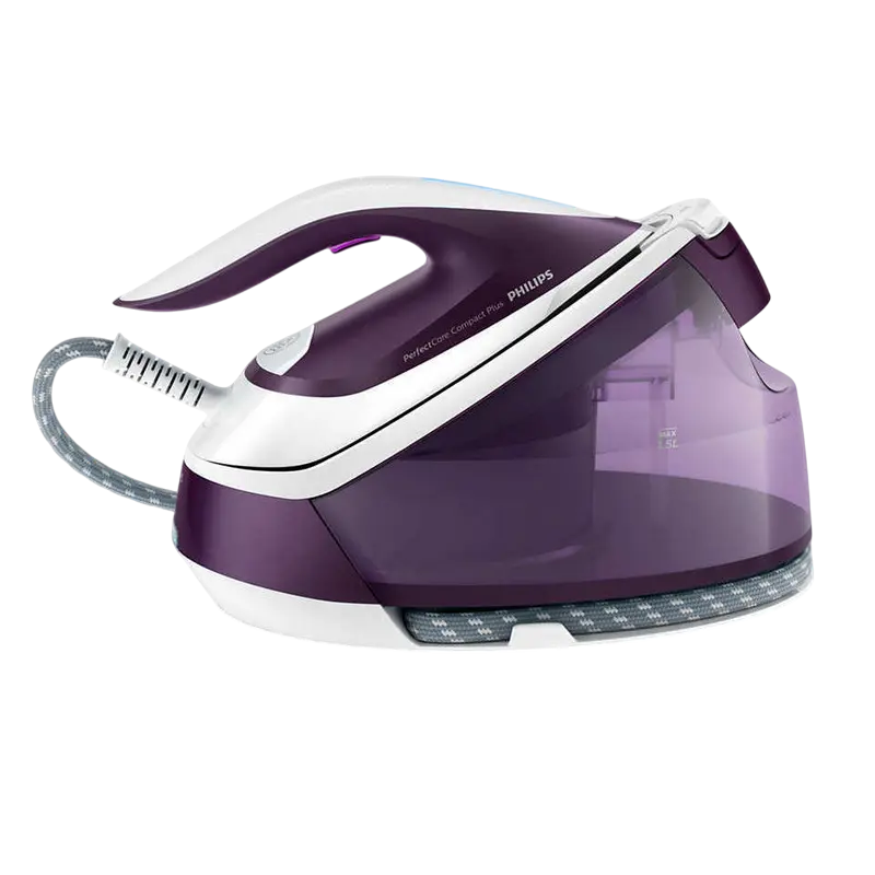 Fier de călcat cu generator de abur PHILIPS PerfectCare Compact Plus GC7933/30, 2400W, Violet