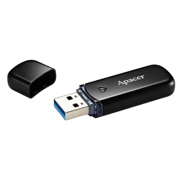 Memorie USB Apacer AH355, 64GB, Negru
