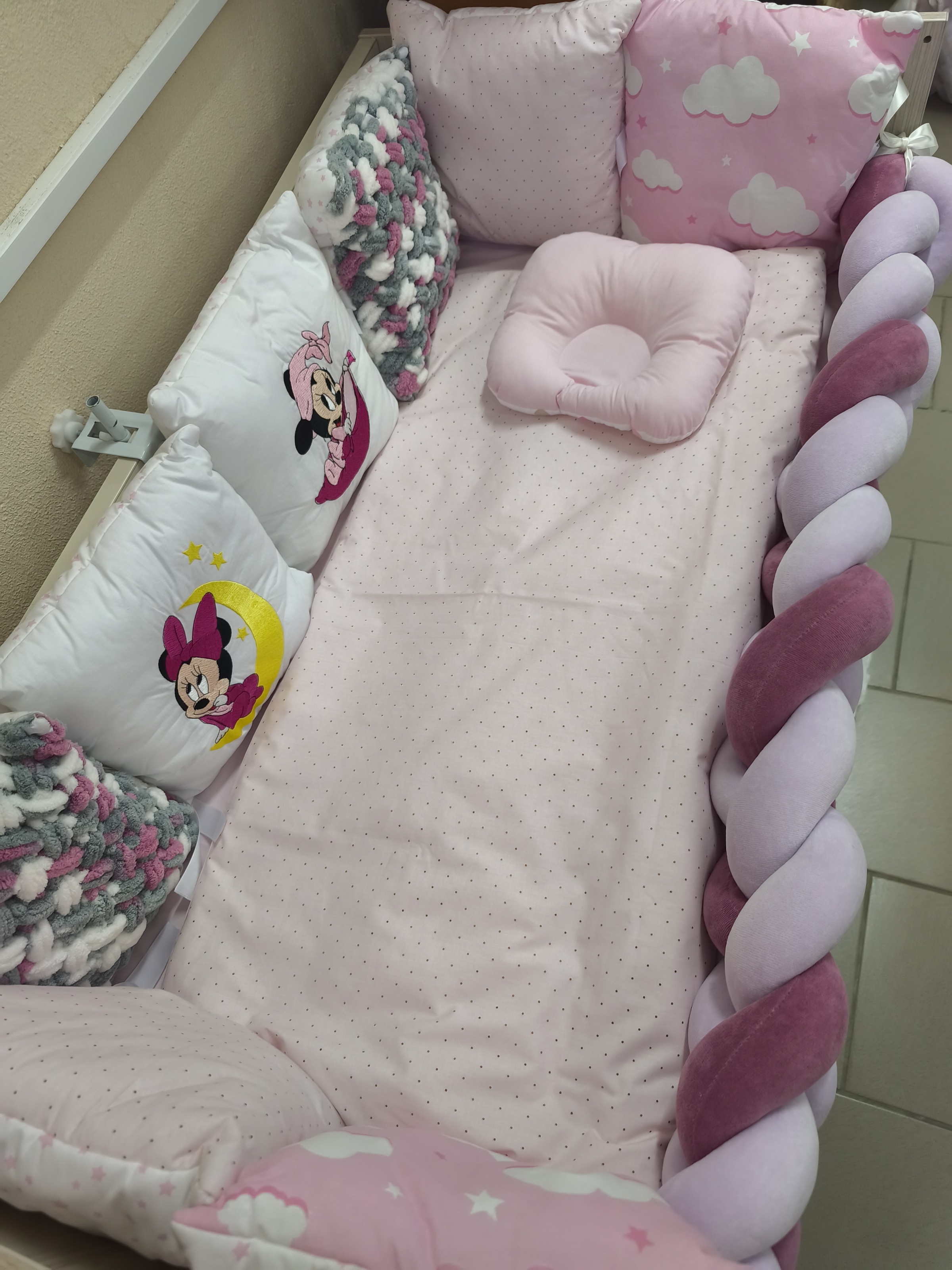 Set lingerie pentru patuc Pampy Minnie+Codita Violet