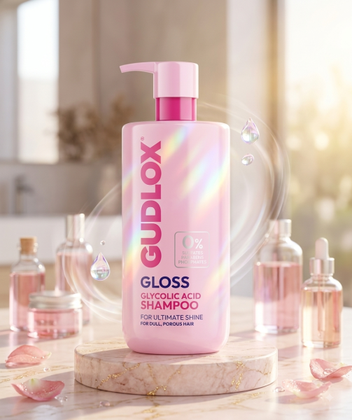 Șampon Gudlox Gloss cu Acid Glicolic pentru Strălucire Supremă