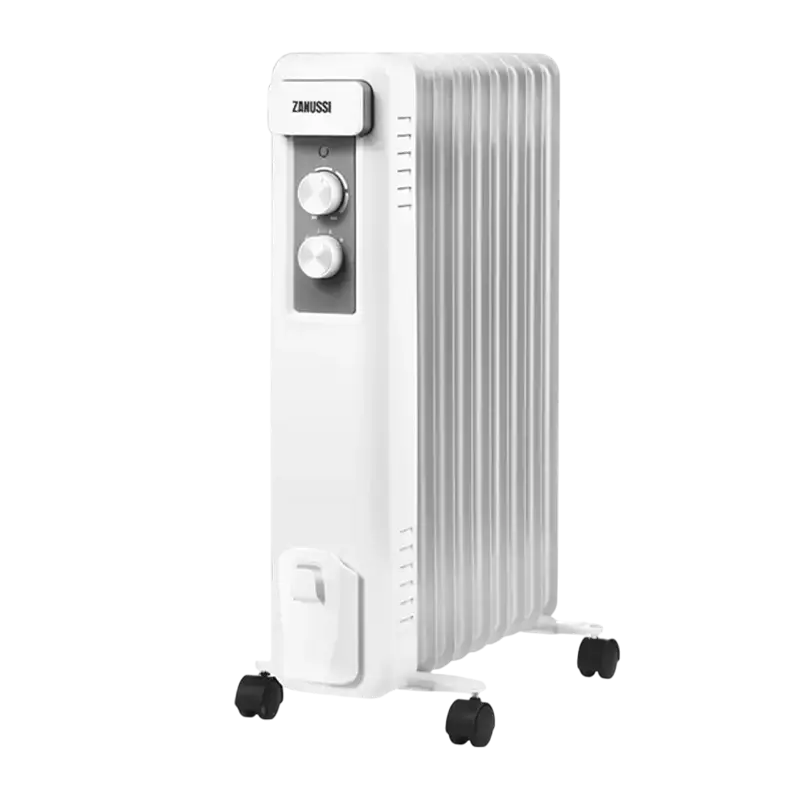 Radiator de ulei Zanussi ZOH/CS-09W, 2000W, Alb