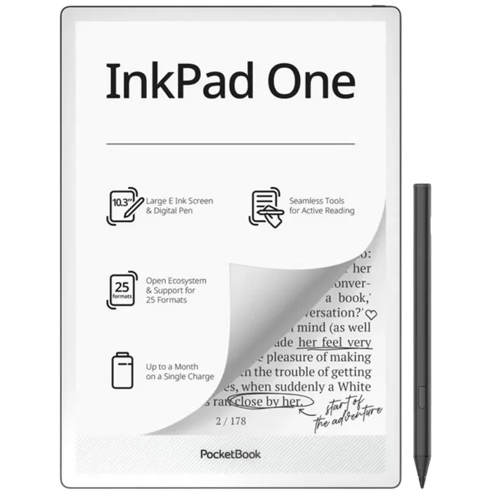 eBook Reader PocketBook 1030 InkPad One, Negru mat