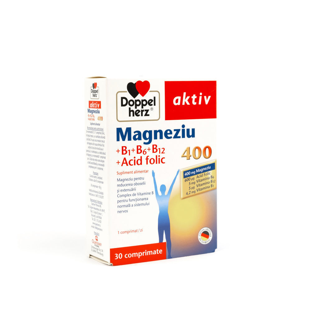 Magneziu 400mg+Vit B+Ac.Folic comp. N30