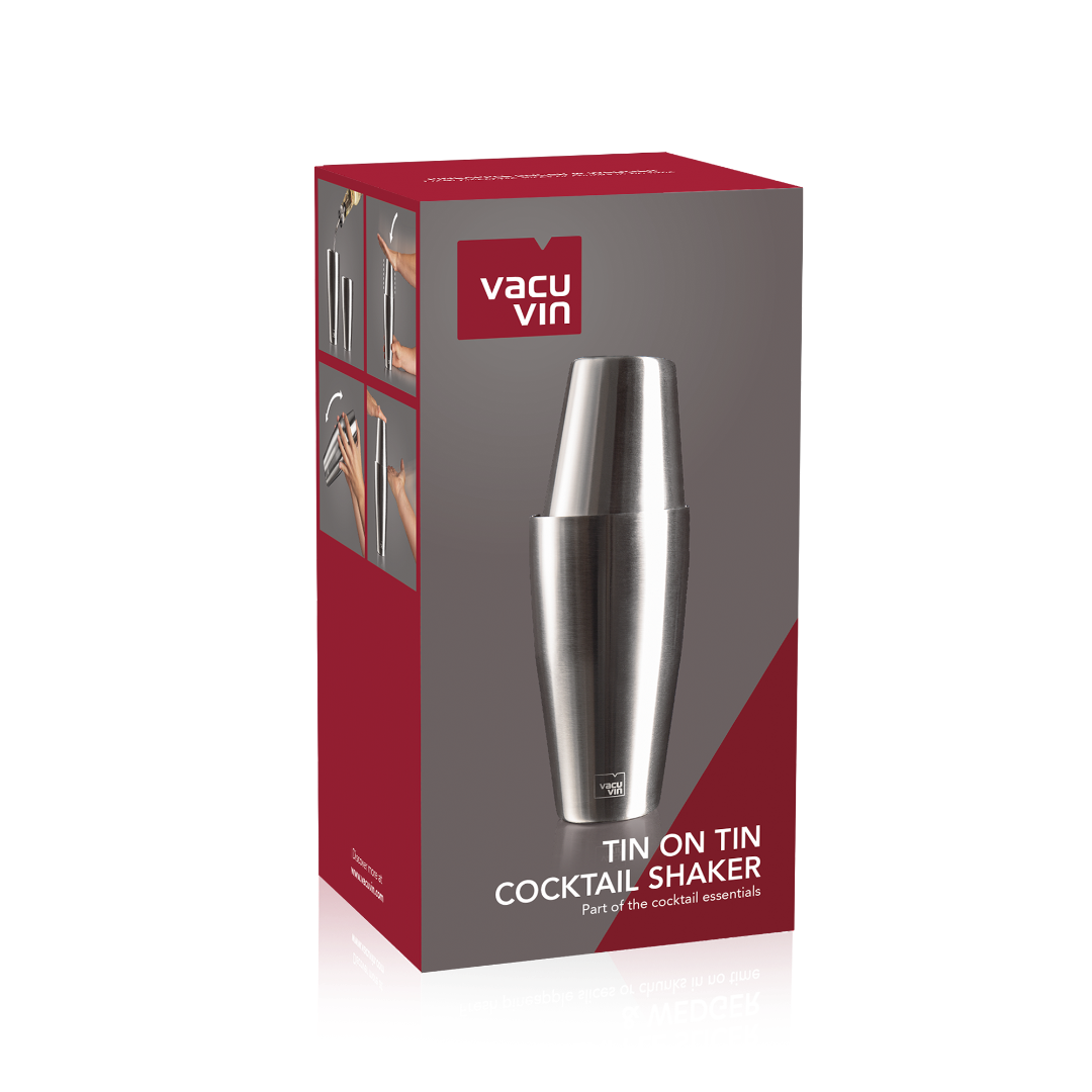 Vacu Vin Tin on Tin Cocktail Shaker | Stainless Steel