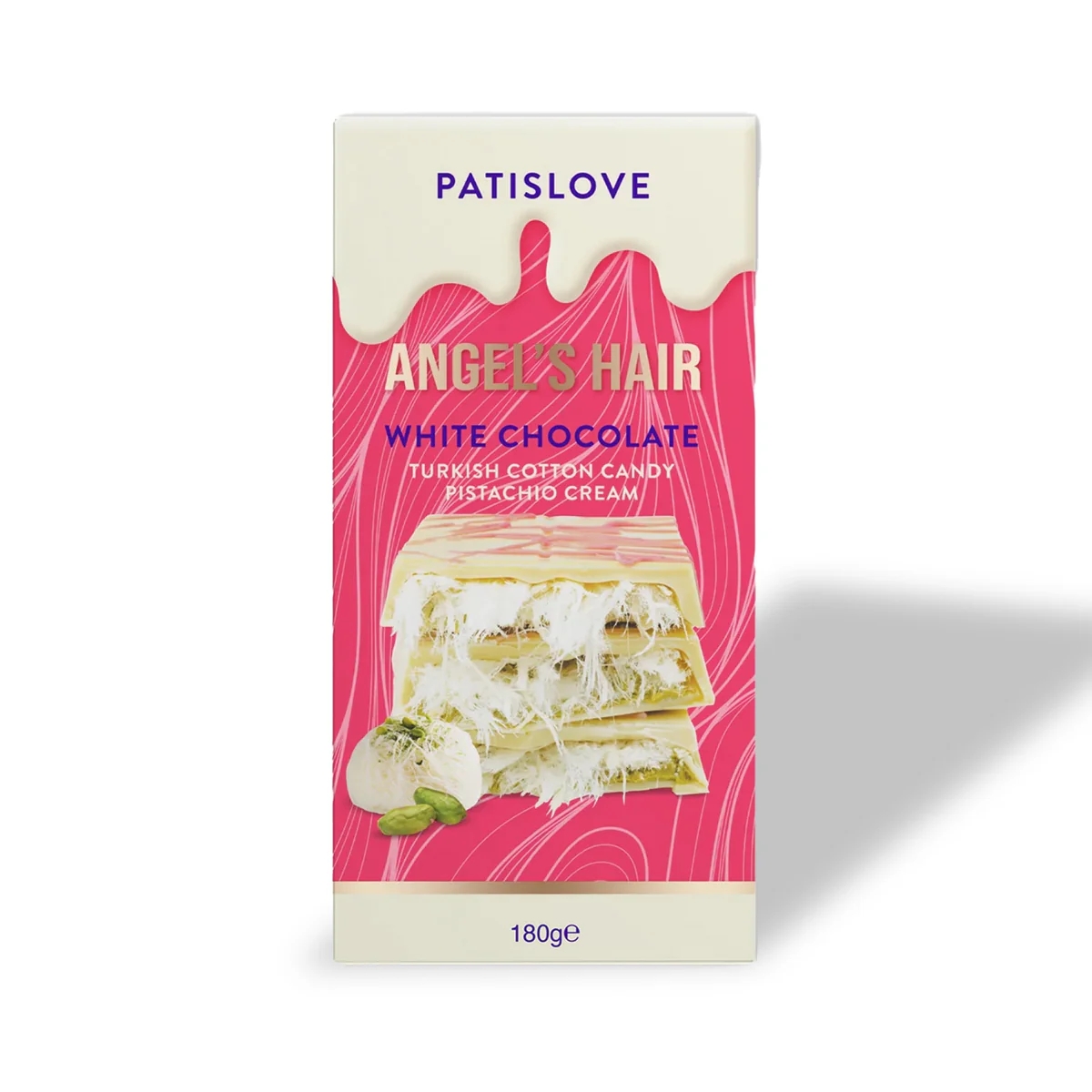 Ciocolata albă Patiswiss Cotton Candy, 90gr