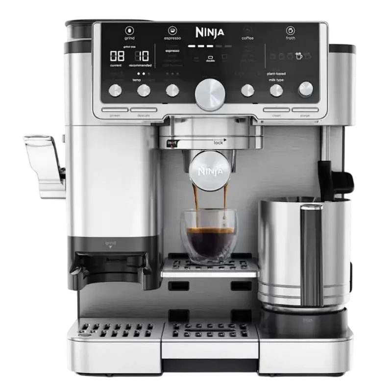 Cafetiera manuala Ninja ES701EU, 1650W, Oțel inoxidabil