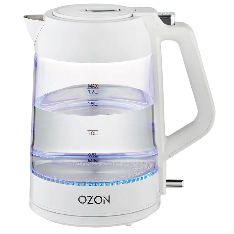 Fierbător electric OZON EKC-1705A-GS, Alb
