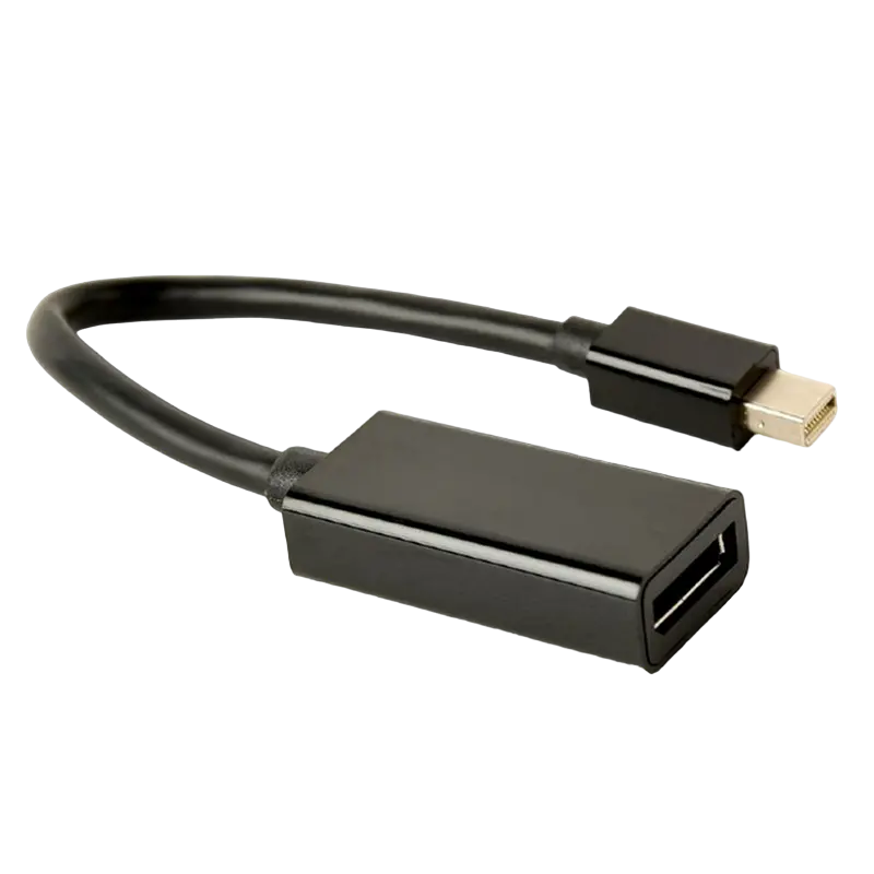 Adaptor Video Cablexpert A-mDPM-DPF4K-01, MiniDP (M) - DisplayPort (F), 0,15m, Negru