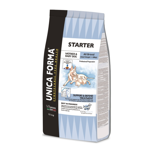 GHEDA hrana pentru caini  Unica Forma STARTER Profesional Preparation 15kg