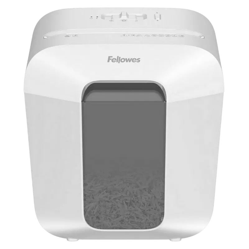 Fellowes  Powershred® LX25M, DIN Level P-4, Cross 4х12mm, Capacity 6sheets, Vol.11 lit, WHITE