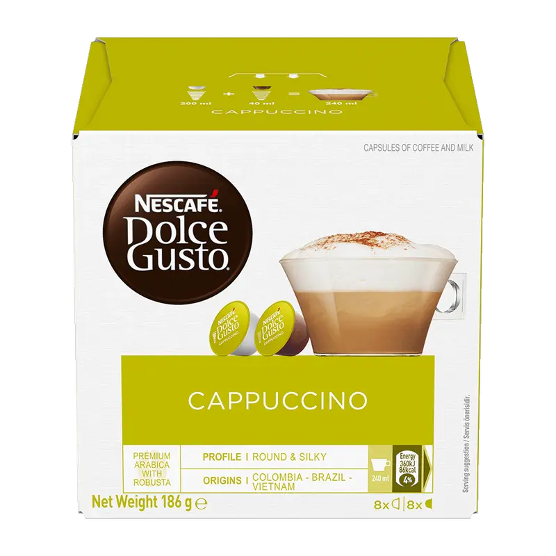 Cafea Nescafe Dolce Gusto Cappuccino, 16 buc