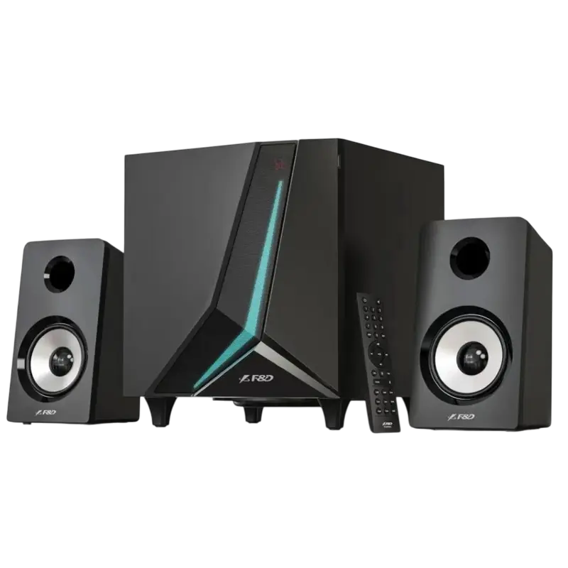 Sistem audio 2.1 CH F&D F670X, Negru