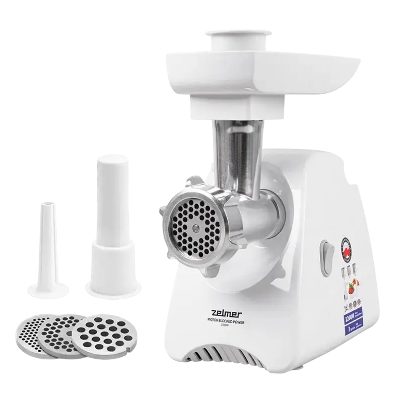 Mașină de tocat carne Zelmer ZMM5801P, Alb