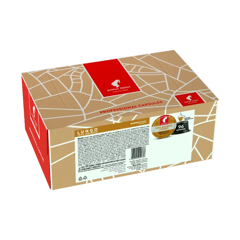 Cafea Julius Lungo 100% Arabica, 96 buc