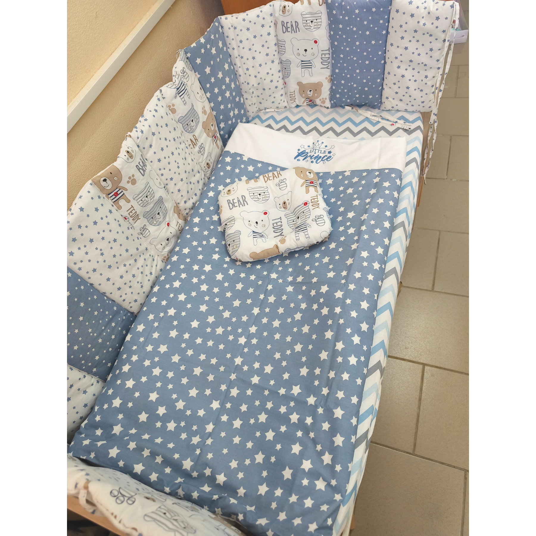 Borduri de protecție pentru pătuc Gardulet Subțire Blue
