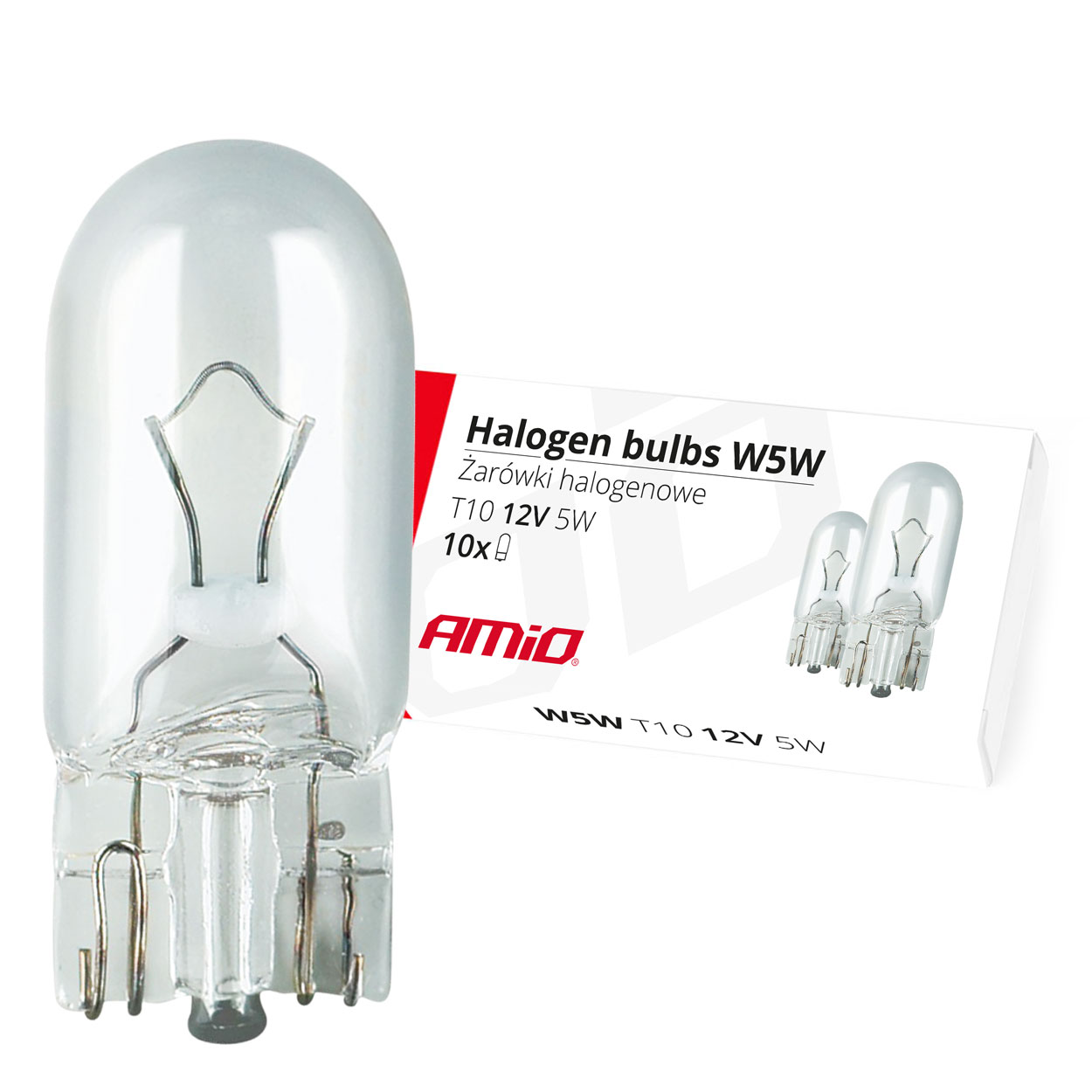 01483 Bec halogen T10 W5W W2*9.5d 12V