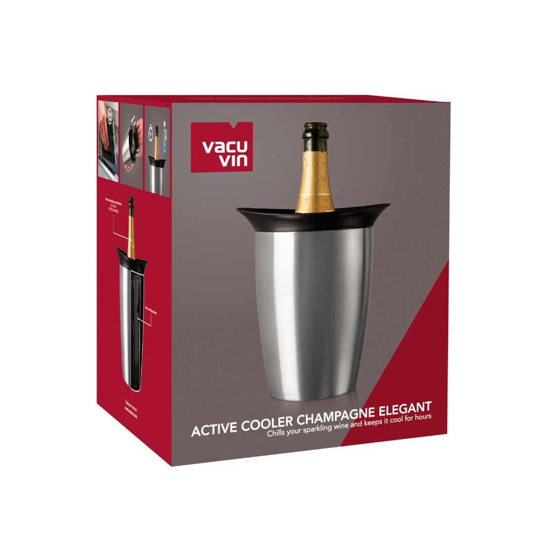 Vacu Vin Active Cooler Champagne Elegant Stainless Steel