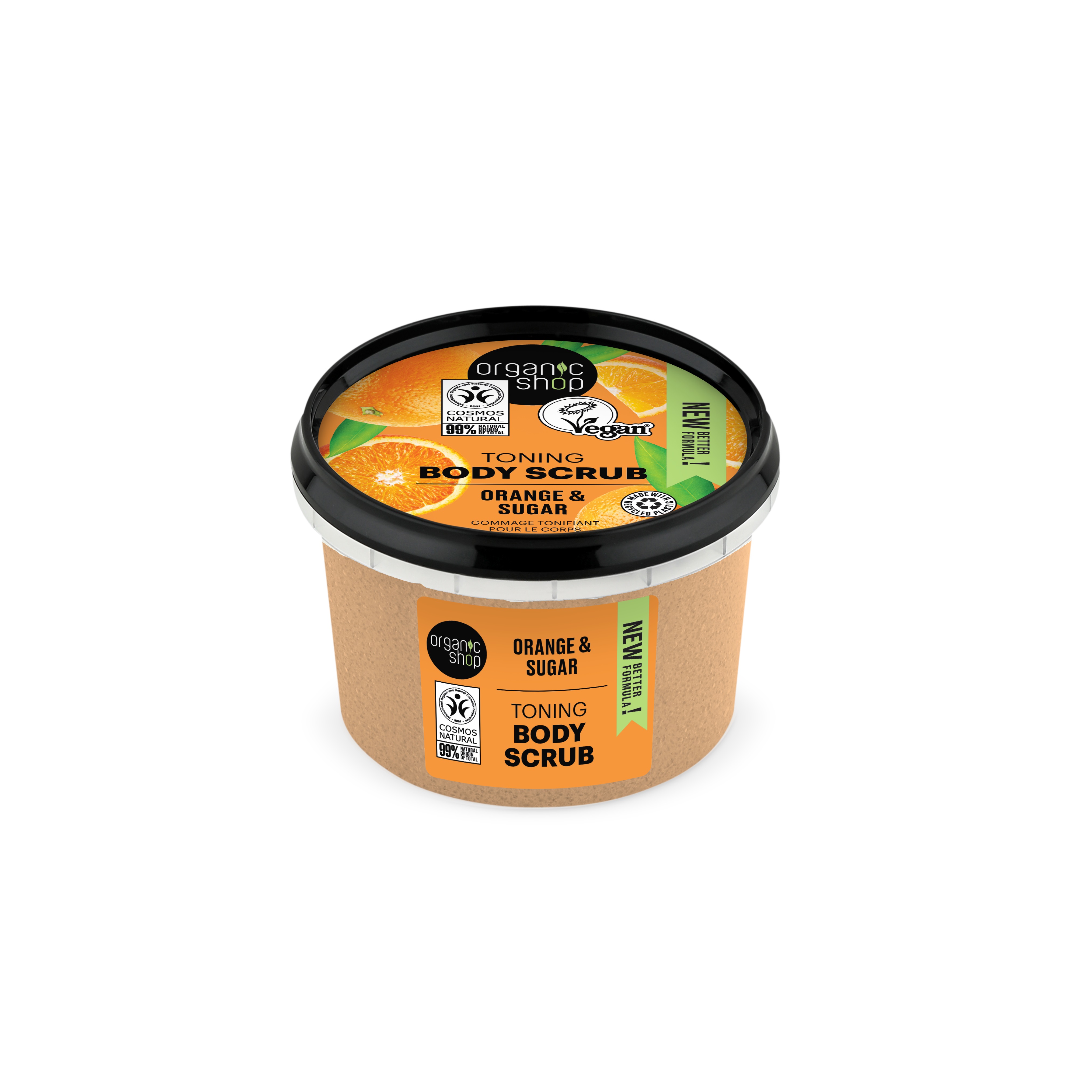 Organic Shop Scrub de corp tonifiant cu portocale 250 ml