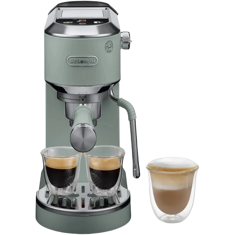 Cafetiera manuala DeLonghi EC890GR, 1450W, Verde