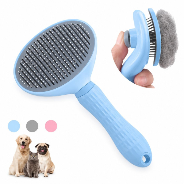 Perie pentru animale, cu buton, Clean S210--10