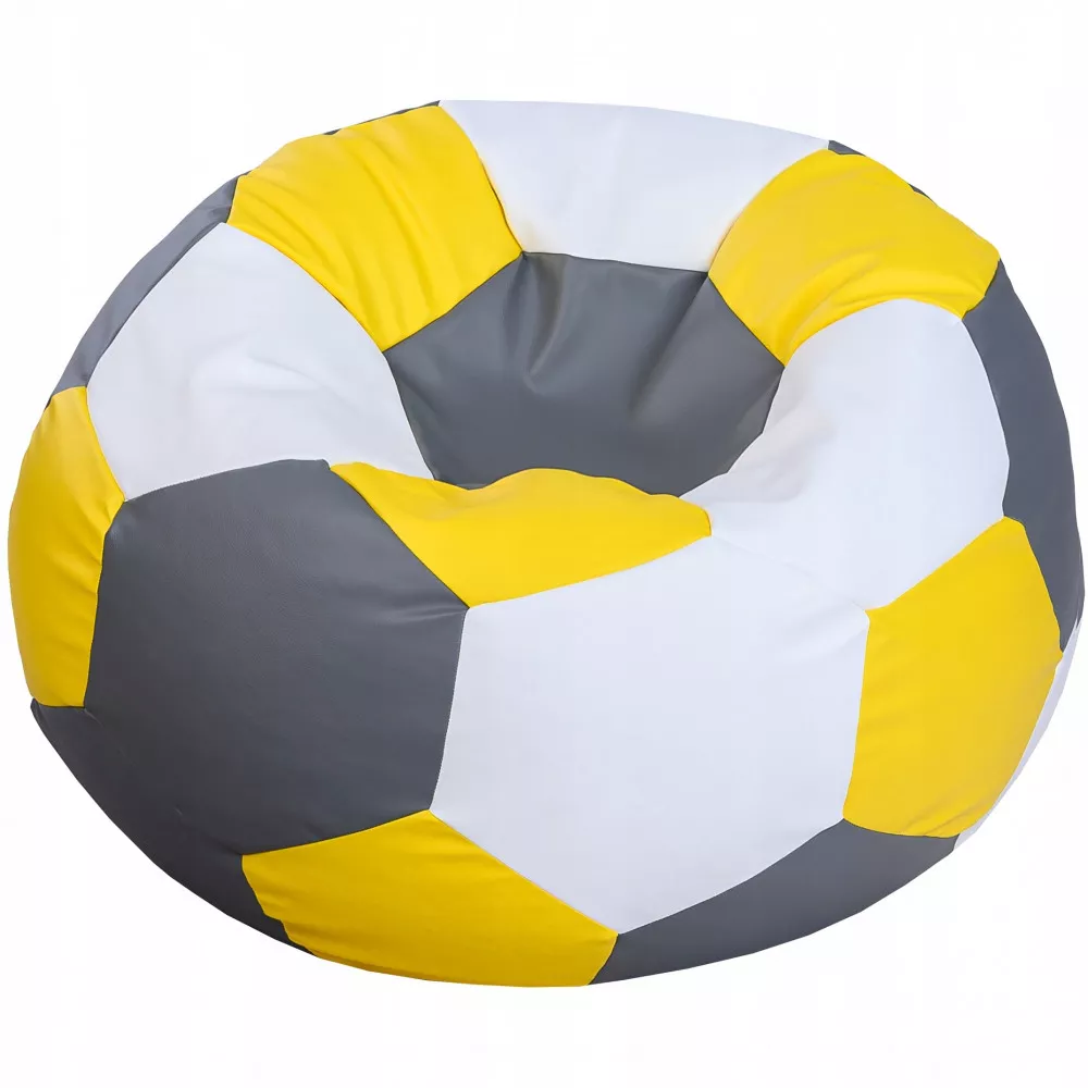 BeanBag Minge marimea"XXL",culoarea sur,alb,galben din ecopiele