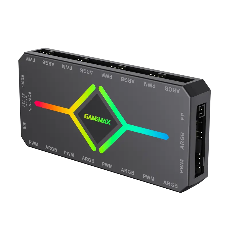 Fan Hub Gamemax V4.0 ARGB+PWM HUB Controller v4.0, negru