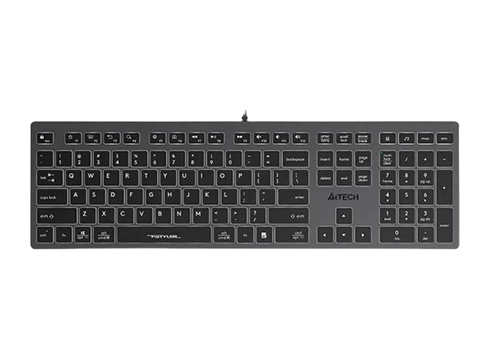 Tastatură A4Tech FX60, Cu fir, Gri