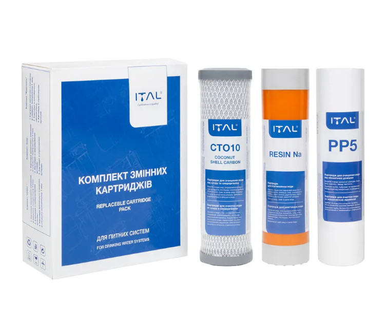 Set de cartușe dedurizare 1-3 ITAL ST3IT (PP5 + ST10IT + CTO-S10IT)