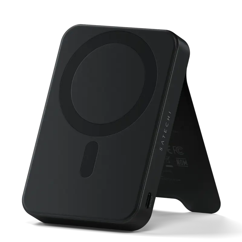 Acumulator extern Satechi Qi2, 10000mAh, Negru