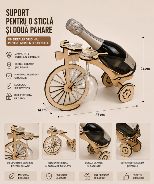 Butoi pentru vin Bicicletă