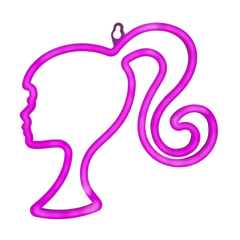 Lampă de noapte Paladone Barbie Wall Mountable LED Neon Light, Roz