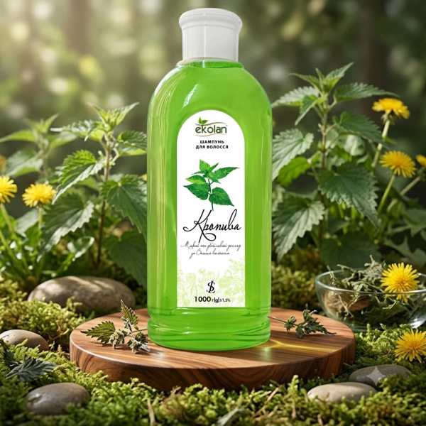 Șampon pentru păr Ekolan – Cu extract de urzică 1000 g