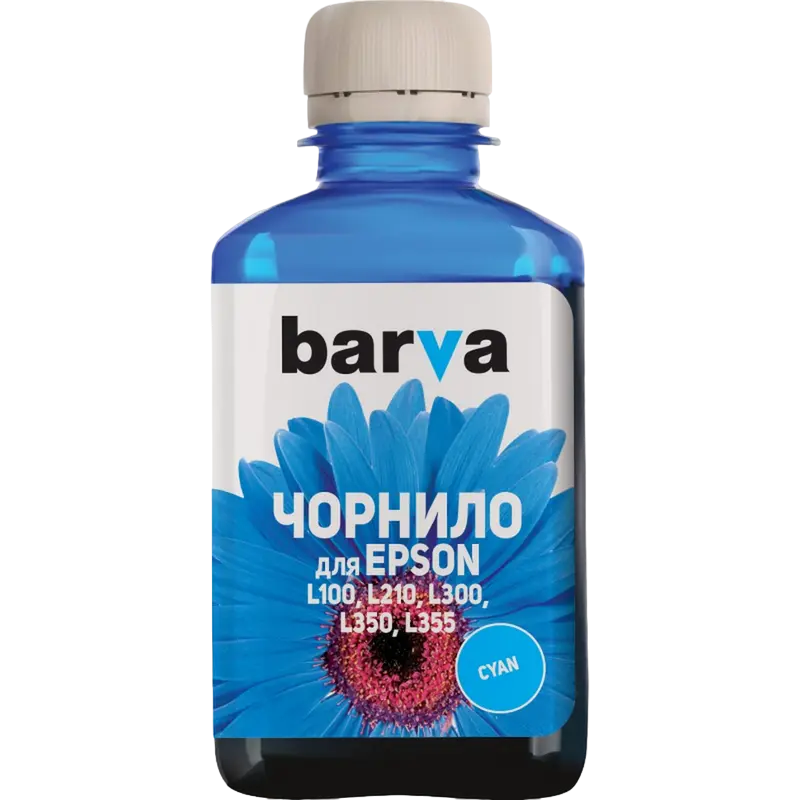 Recipient de cerneală Barva PN-EL100N, 180ml, Cyan