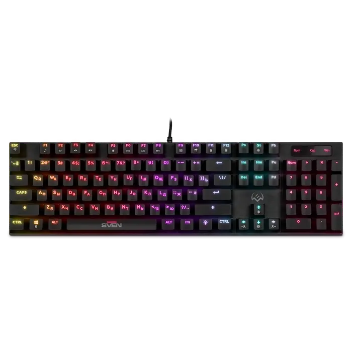 Tastatură SVEN KB-G8900, Cu fir, Negru