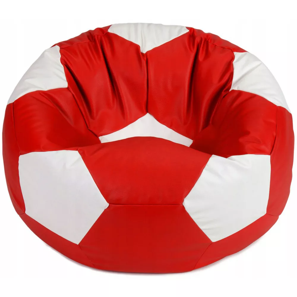 BeanBag Minge marimea"L",culoarea rosu cu alb din ecopiele