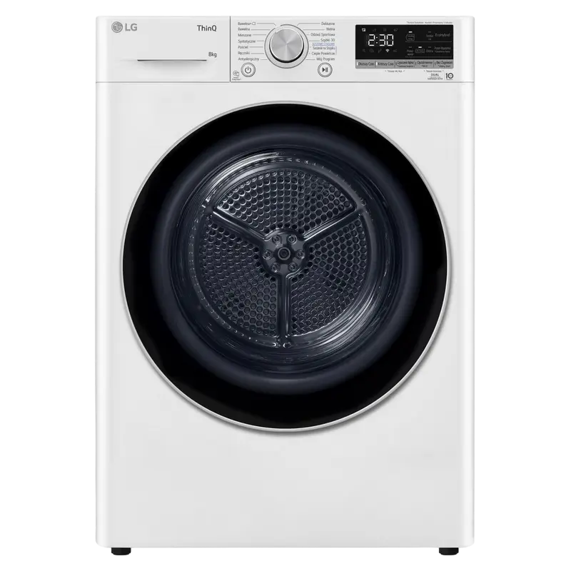Uscător de rufe LG RH80V9AV3N, 8kg, Alb