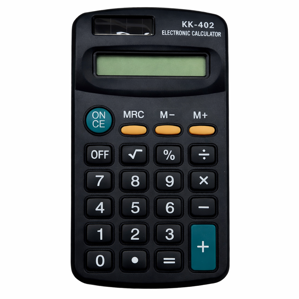 Calculator de Buzunar Kenko KK-402, 8 Digiti, electronic compact cu display LCD, ideal pentru Scoala, Birou si Uz Zilnic