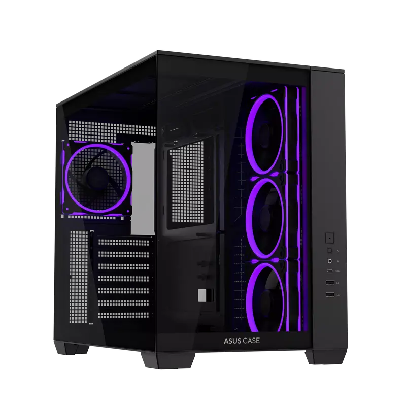 Carcasă PC ASUS A32 Plus, Midi-Tower, Fără PSU, Negru