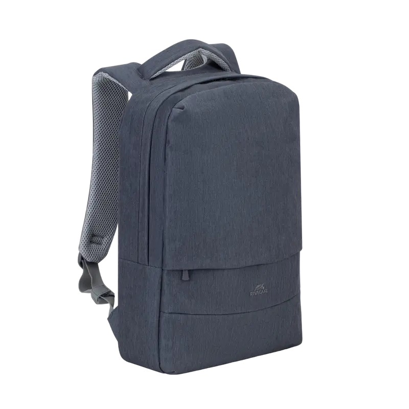 Rucsac pentru Laptop RivaCase Prater, 15.6", Poliester, Gri închis