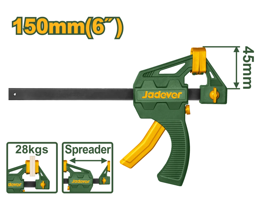 Clemă tip F pentru tâmplărie cu mâner din plastic 45x150mm JDCP4386 Jadever
