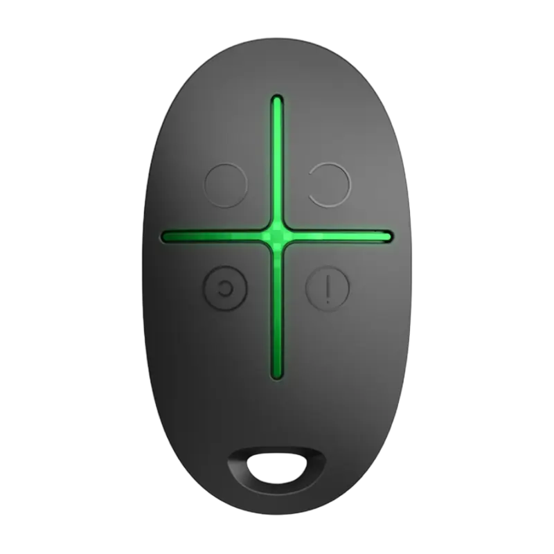 Buton de urgență Ajax SpaceControl, Negru