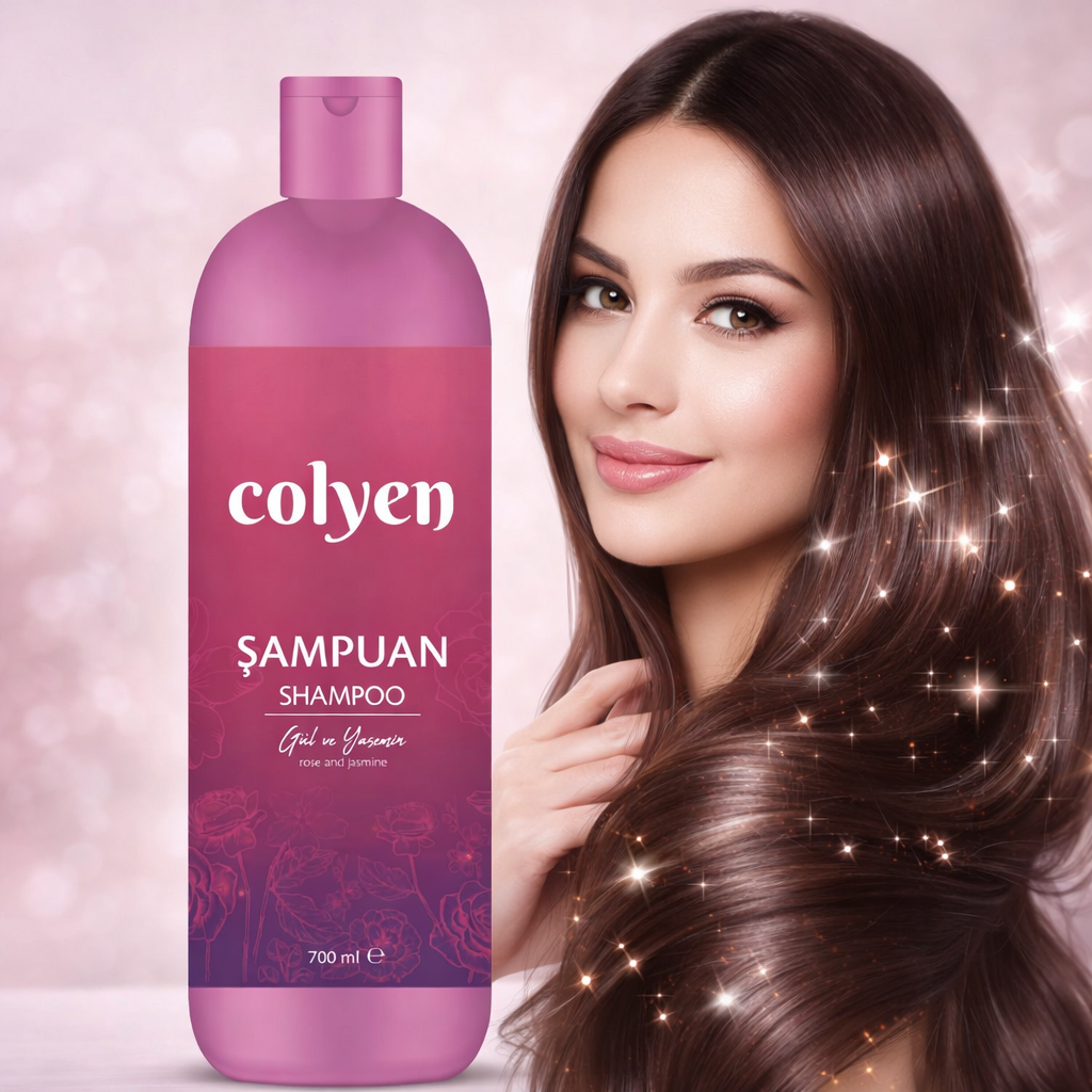 Sampon fortifiant COLYEN, ROSE & JASMINE, 700 ml