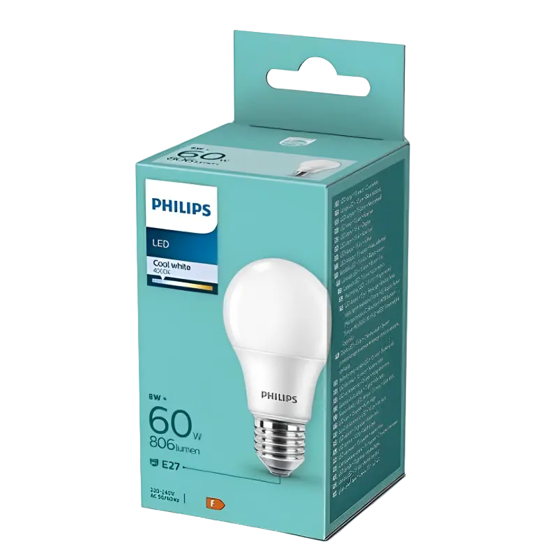 Bec inteligent Philips FR ND 1PF/6, E27, Alb rece