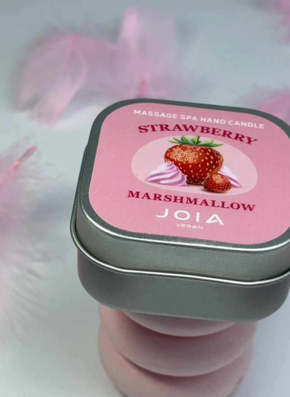 Massage Spa Hand Candle JOIA vegan Strawberry Marshmallow, lumânare de masaj