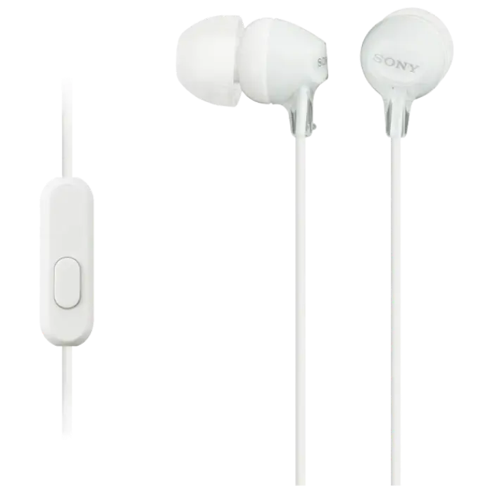 Căști SONY MDR-EX15AP, Alb